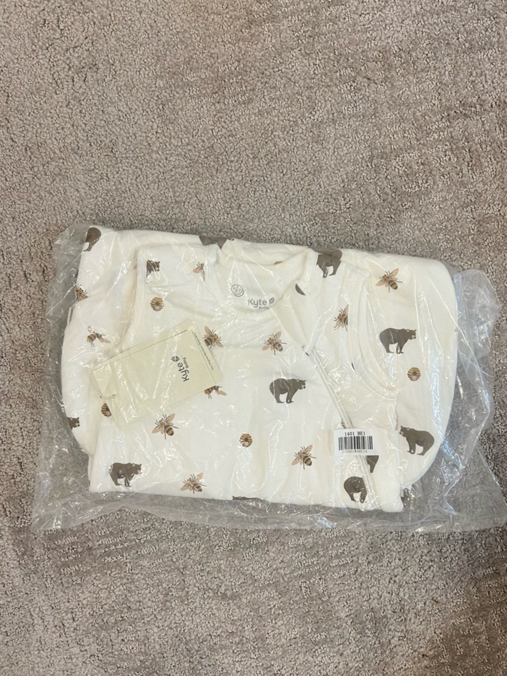 NWT Kyte Baby Honey Bear Sleep Bag